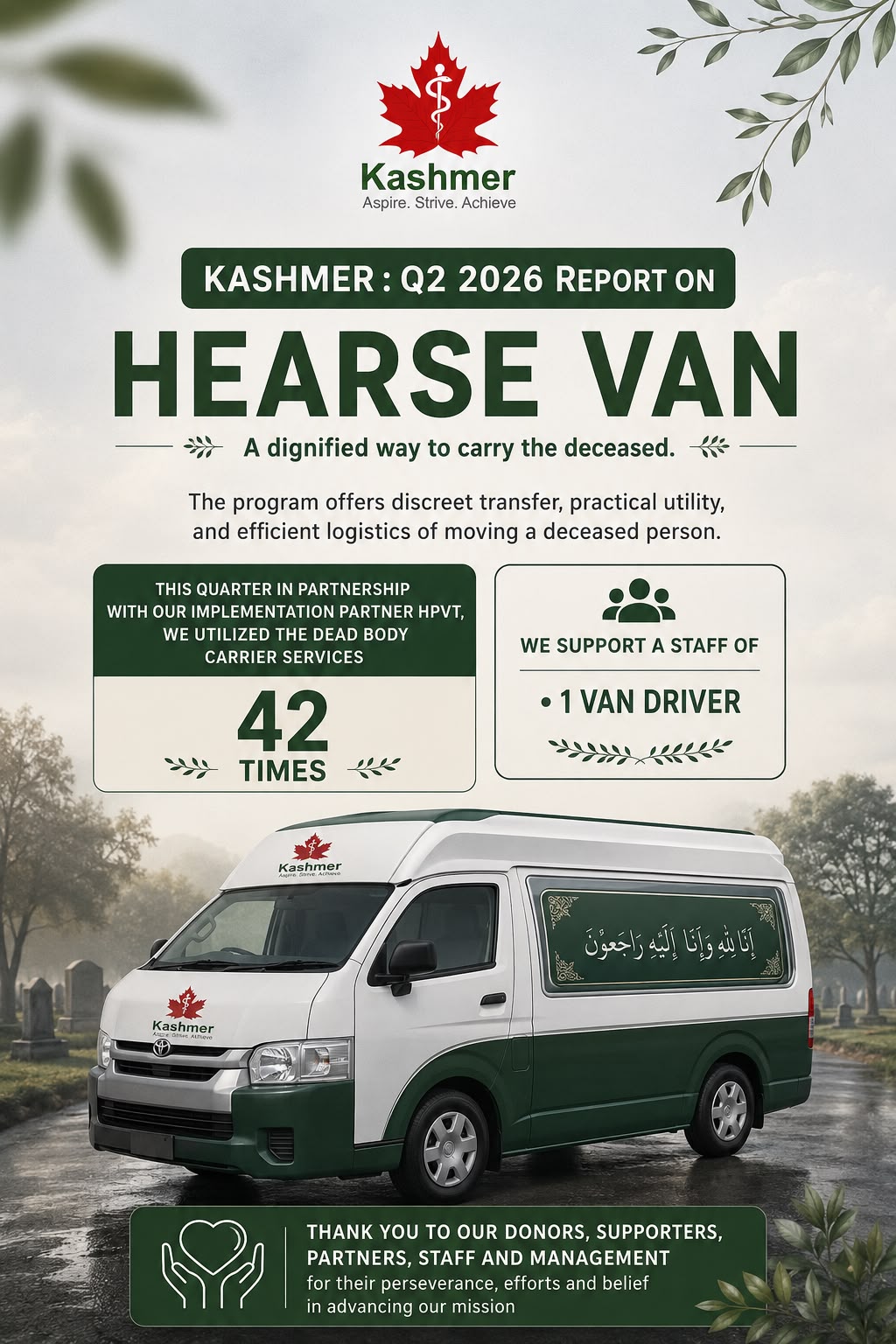 KASHMER Q2 2026 Hearse Van Services report