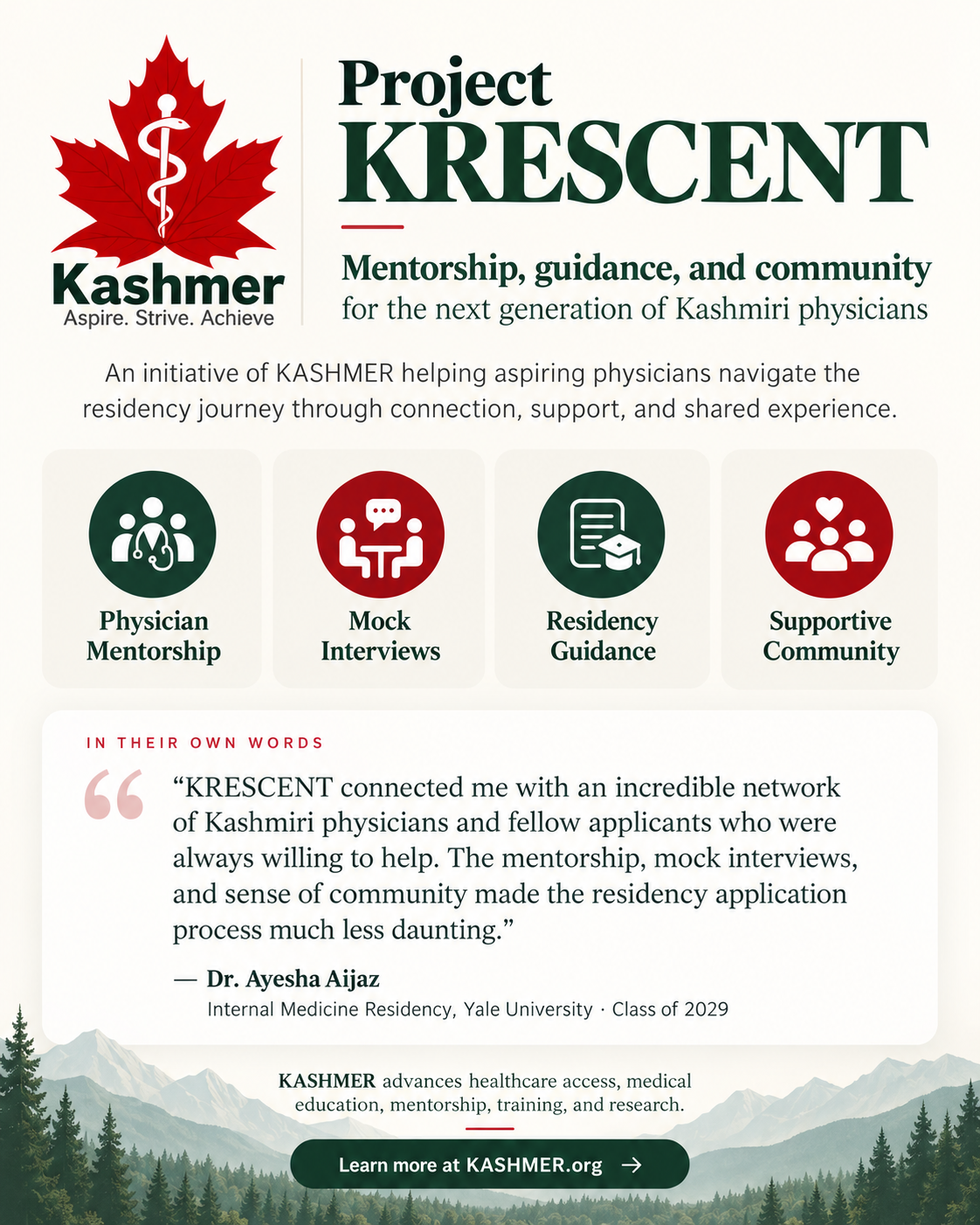 Project KRESCENT mentorship and residency guidance